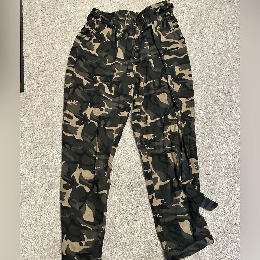 Shinestar paper bag pants
